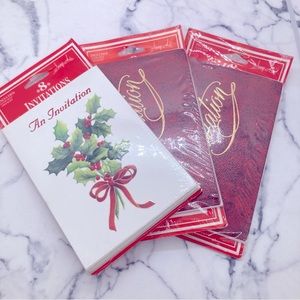 Vintage Image Arts Christmas Invitations New Old Stock 3 Packs (8 cards/ Pack)